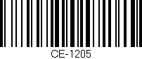 Código de barras (EAN, GTIN, SKU, ISBN): 'CE-1205'
