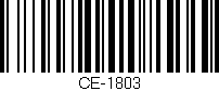 Código de barras (EAN, GTIN, SKU, ISBN): 'CE-1803'