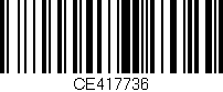 Código de barras (EAN, GTIN, SKU, ISBN): 'CE417736'