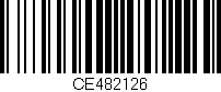 Código de barras (EAN, GTIN, SKU, ISBN): 'CE482126'