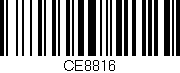 Código de barras (EAN, GTIN, SKU, ISBN): 'CE8816'