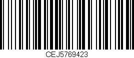 Código de barras (EAN, GTIN, SKU, ISBN): 'CEJ5769423'