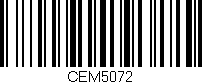 Código de barras (EAN, GTIN, SKU, ISBN): 'CEM5072'