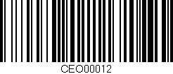 Código de barras (EAN, GTIN, SKU, ISBN): 'CEO00012'