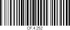 Código de barras (EAN, GTIN, SKU, ISBN): 'CF.4.252'
