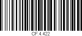 Código de barras (EAN, GTIN, SKU, ISBN): 'CF.4.422'