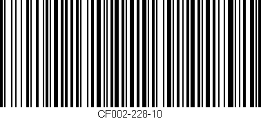 Código de barras (EAN, GTIN, SKU, ISBN): 'CF002-228-10'