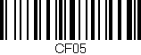 Código de barras (EAN, GTIN, SKU, ISBN): 'CF05'