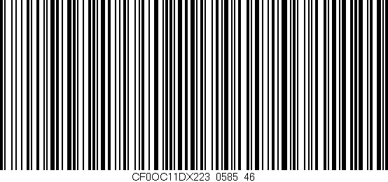 Código de barras (EAN, GTIN, SKU, ISBN): 'CF0OC11DX223/0585_46'