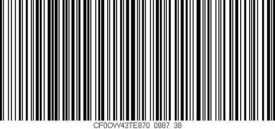 Código de barras (EAN, GTIN, SKU, ISBN): 'CF0OW43TE870/0987_38'
