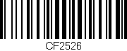 Código de barras (EAN, GTIN, SKU, ISBN): 'CF2526'