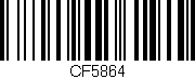 Código de barras (EAN, GTIN, SKU, ISBN): 'CF5864'