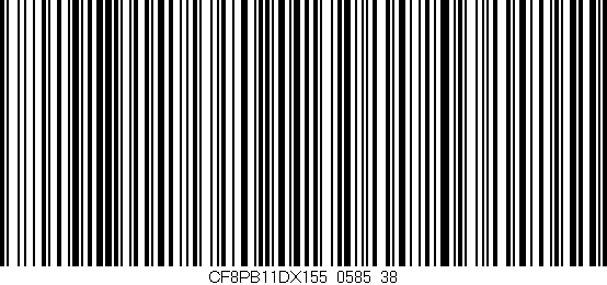 Código de barras (EAN, GTIN, SKU, ISBN): 'CF8PB11DX155/0585_38'