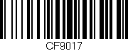 Código de barras (EAN, GTIN, SKU, ISBN): 'CF9017'