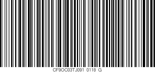 Código de barras (EAN, GTIN, SKU, ISBN): 'CF9OC03TJ091/0118_G'