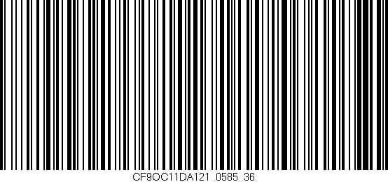 Código de barras (EAN, GTIN, SKU, ISBN): 'CF9OC11DA121/0585_36'