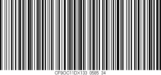 Código de barras (EAN, GTIN, SKU, ISBN): 'CF9OC11DX133/0585_34'