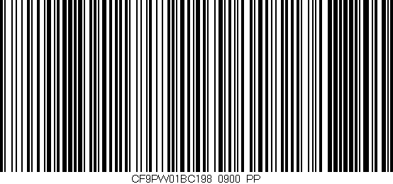 Código de barras (EAN, GTIN, SKU, ISBN): 'CF9PW01BC198/0900_PP'