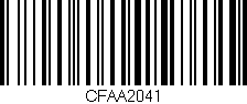 Código de barras (EAN, GTIN, SKU, ISBN): 'CFAA2041'