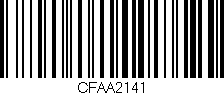 Código de barras (EAN, GTIN, SKU, ISBN): 'CFAA2141'