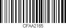 Código de barras (EAN, GTIN, SKU, ISBN): 'CFAA2165'