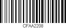 Código de barras (EAN, GTIN, SKU, ISBN): 'CFAA2208'