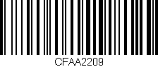 Código de barras (EAN, GTIN, SKU, ISBN): 'CFAA2209'