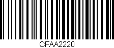 Código de barras (EAN, GTIN, SKU, ISBN): 'CFAA2220'