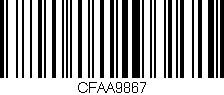 Código de barras (EAN, GTIN, SKU, ISBN): 'CFAA9867'