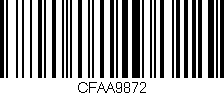 Código de barras (EAN, GTIN, SKU, ISBN): 'CFAA9872'