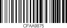 Código de barras (EAN, GTIN, SKU, ISBN): 'CFAA9875'