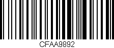 Código de barras (EAN, GTIN, SKU, ISBN): 'CFAA9892'