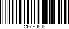 Código de barras (EAN, GTIN, SKU, ISBN): 'CFAA9999'