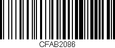 Código de barras (EAN, GTIN, SKU, ISBN): 'CFAB2086'
