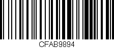 Código de barras (EAN, GTIN, SKU, ISBN): 'CFAB9894'