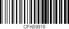 Código de barras (EAN, GTIN, SKU, ISBN): 'CFAB9918'