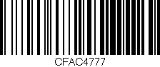 Código de barras (EAN, GTIN, SKU, ISBN): 'CFAC4777'