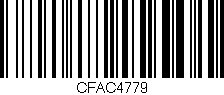 Código de barras (EAN, GTIN, SKU, ISBN): 'CFAC4779'