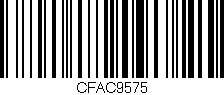 Código de barras (EAN, GTIN, SKU, ISBN): 'CFAC9575'