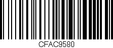 Código de barras (EAN, GTIN, SKU, ISBN): 'CFAC9580'