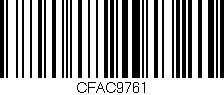 Código de barras (EAN, GTIN, SKU, ISBN): 'CFAC9761'