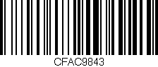 Código de barras (EAN, GTIN, SKU, ISBN): 'CFAC9843'