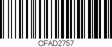 Código de barras (EAN, GTIN, SKU, ISBN): 'CFAD2757'