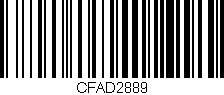 Código de barras (EAN, GTIN, SKU, ISBN): 'CFAD2889'