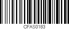 Código de barras (EAN, GTIN, SKU, ISBN): 'CFAS0183'