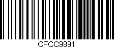Código de barras (EAN, GTIN, SKU, ISBN): 'CFCC9891'