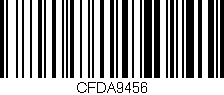 Código de barras (EAN, GTIN, SKU, ISBN): 'CFDA9456'