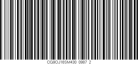 Código de barras (EAN, GTIN, SKU, ISBN): 'CG9OJ16SM430/0987_2'
