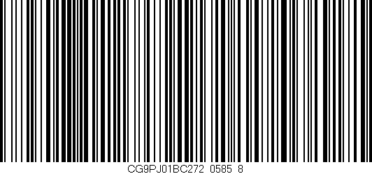 Código de barras (EAN, GTIN, SKU, ISBN): 'CG9PJ01BC272/0585_8'