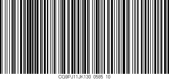 Código de barras (EAN, GTIN, SKU, ISBN): 'CG9PJ11JK130/0585_10'